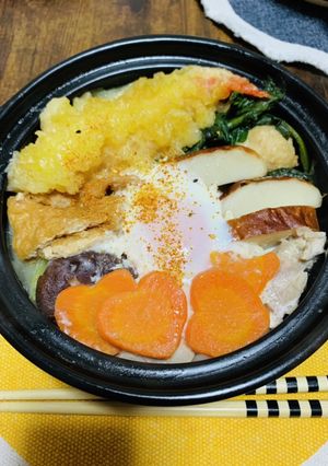 愛情たっぷり♡鍋焼きうどん-レシピのメイン写真
