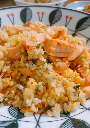 コストコアレンジ！サーモンポキチャーハン-レシピのメイン写真