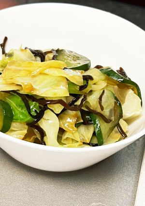 キャベツとキュウリの昆布和え-レシピのメイン写真