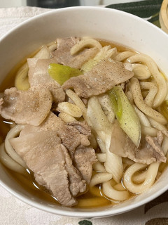 豚バラネギ塩うどん-レシピのメイン写真