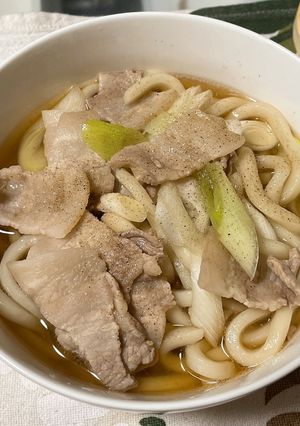豚バラネギ塩うどん-レシピのメイン写真