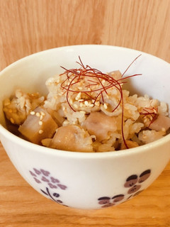 簡単!!蓮根と鶏肉の炊き込みご飯-レシピのメイン写真