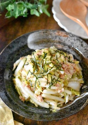 白菜とツナのだし醤油サラダ【作り置き】-レシピのメイン写真