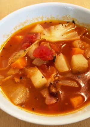 ミネストローネスープ-レシピのメイン写真