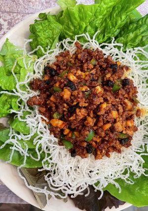 豚ひき肉のレタス包み！！！！-レシピのメイン写真