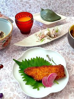 霜月15 献立 揚げないアジフライ-レシピのメイン写真