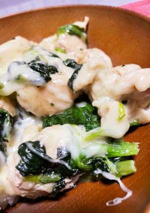 鶏肉とほうれん草のチーズ焼き-レシピのメイン写真
