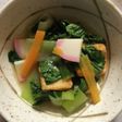 チンゲン菜と厚揚げのオイスターソース煮