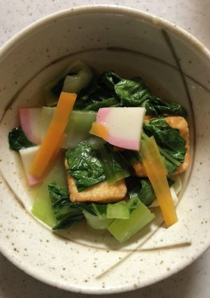 チンゲン菜と厚揚げのオイスターソース煮-レシピのメイン写真