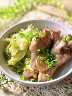 手羽元と白菜の生姜だし醤油煮-レシピのメイン写真