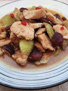 レンジで簡単鶏むね肉なす椎茸の甘辛味噌煮-レシピのメイン写真