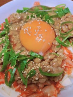 楽!うま!痩せ!キムチ納豆丼!-レシピのメイン写真