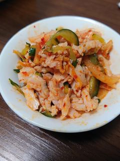 お酒の肴に!キムチとサラダチキンの和え物-レシピのメイン写真