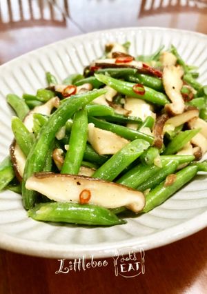 いんげんとキノコの塩麹ペペロン炒め✿-レシピのメイン写真