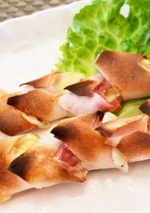 春巻きの皮でエピ風生ハムチーズ-レシピのメイン写真