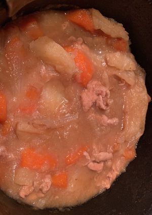 余ったフライドポテトで肉じゃが-レシピのメイン写真