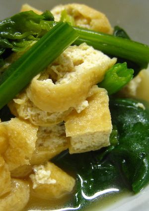 ♪ほうれん草と油揚げの簡単煮♪-レシピのメイン写真