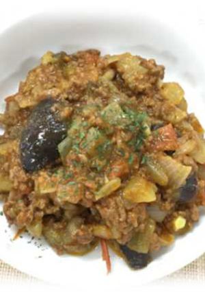 なすとトマトのドライカレー-レシピのメイン写真
