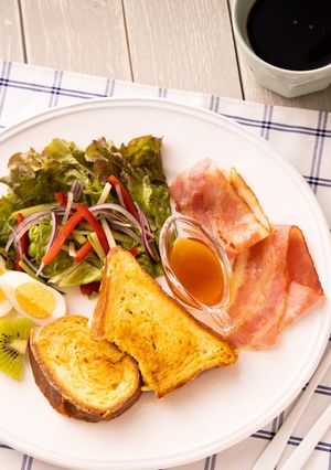 低糖質デニッシュ食パンでフレンチトースト-レシピのメイン写真