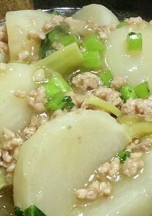 かぶの鶏そぼろあんかけ-レシピのメイン写真