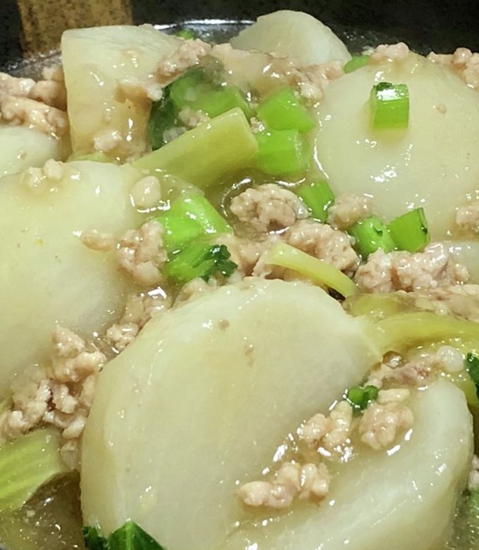 かぶの鶏そぼろあんかけ-レシピのメイン写真