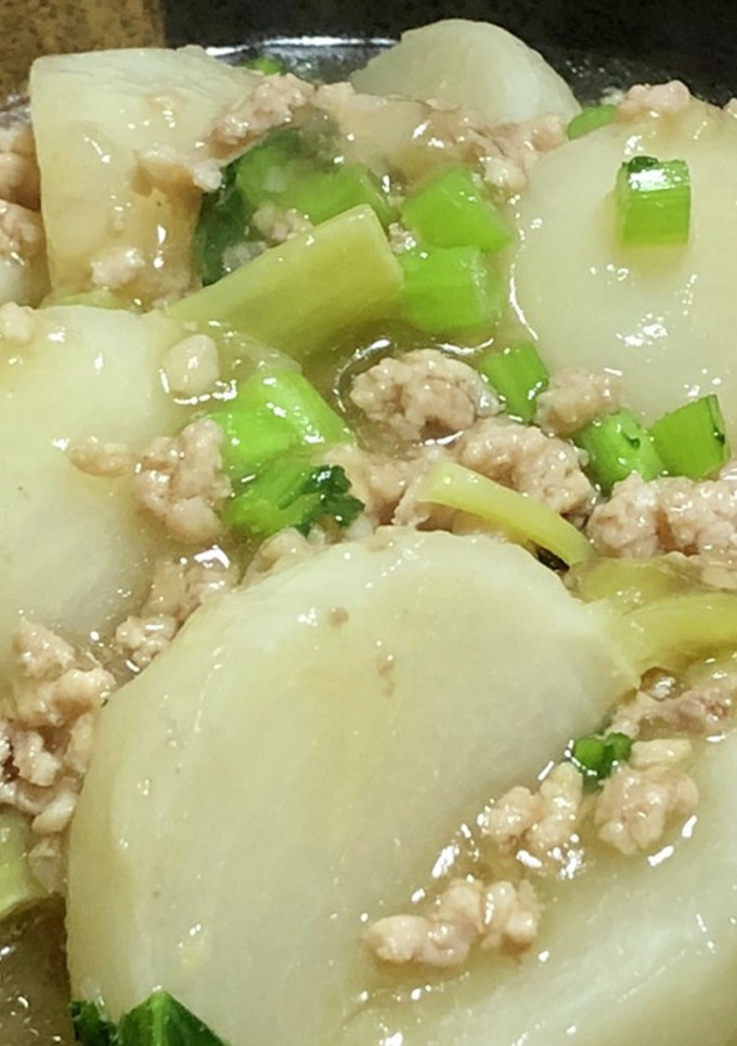 かぶの鶏そぼろあんかけ-レシピのメイン写真