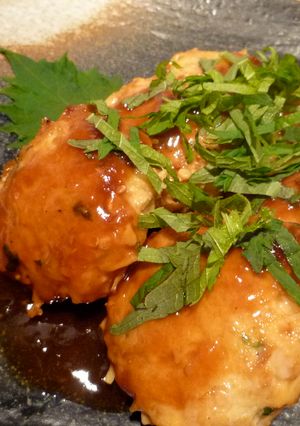 シャキシャキ食感！シソとエノキ入りつくね-レシピのメイン写真