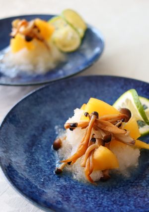 柿＆大根おろし＆しめじのさっぱり和え-レシピのメイン写真