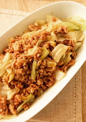 キャベツとひき肉の甘味噌炒め-レシピのメイン写真