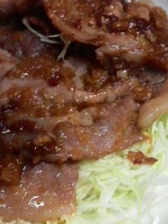 シンプル豚肉ショウガ焼き(特性たれ)-レシピのメイン写真