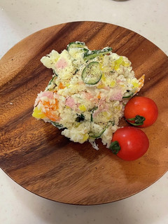 たくあん入りポテトサラダ-レシピのメイン写真