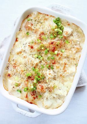 優しくて美味しい【干し貝柱の豆腐グラタン-レシピのメイン写真