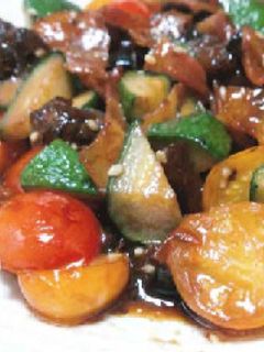 夏野菜ゴロゴロ 野菜甘辛いため-レシピのメイン写真