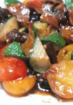 夏野菜ゴロゴロ　野菜甘辛いため-レシピのメイン写真