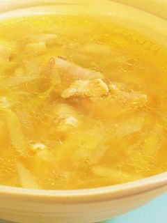 白ねぎたっぷり!鶏もも肉入り生姜スープ-レシピのメイン写真