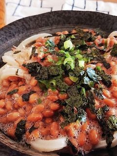息子飯☆手軽に納豆うどん-レシピのメイン写真