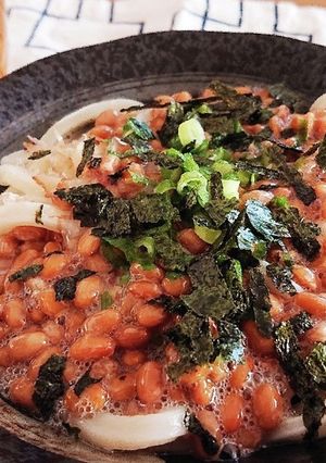 息子飯☆手軽に納豆うどん-レシピのメイン写真