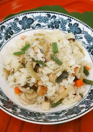 溝下糯のばぁ飯（山菜おこわ）-レシピのメイン写真