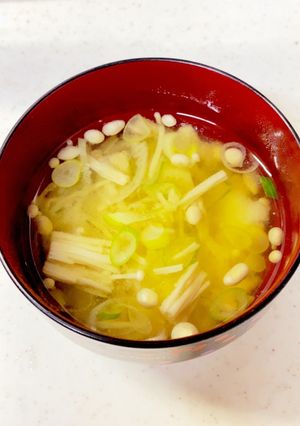 じゃがいも えのき ねぎの味噌汁^^-レシピのメイン写真