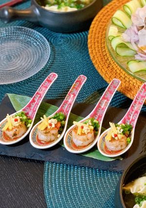 海老の飾り盛り（エスニック風）-レシピのメイン写真