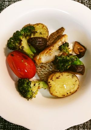 鯛とお野菜のシンプル焼き-レシピのメイン写真