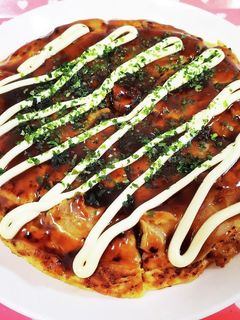 ふわふわ♪お好み焼き風オムレツ-レシピのメイン写真