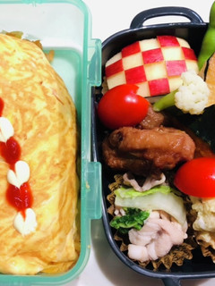 中学生オムライス弁当-レシピのメイン写真