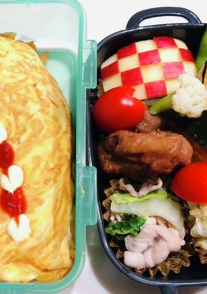 中学生オムライス弁当-レシピのメイン写真
