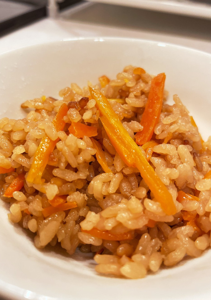 生姜と人参の炊き込みご飯-レシピのメイン写真