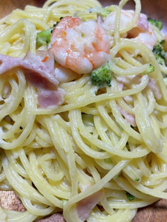 海老とブロッコリーの濃厚クリームパスタ-レシピのメイン写真