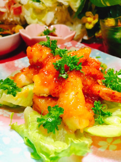 海老のぷっくりチリソース焼き-レシピのメイン写真
