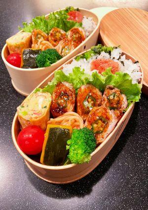 高校生弁当　オクラの肉巻き弁当-レシピのメイン写真