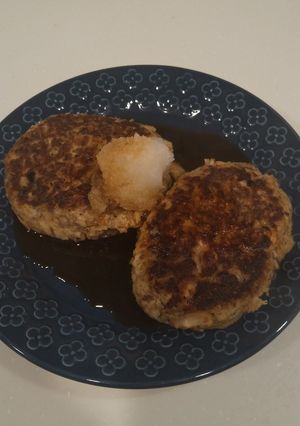 混ぜるだけ!鯖缶詰めでハンバーグ-レシピのメイン写真