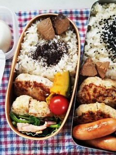 つくねバーグ弁当(11.17)-レシピのメイン写真